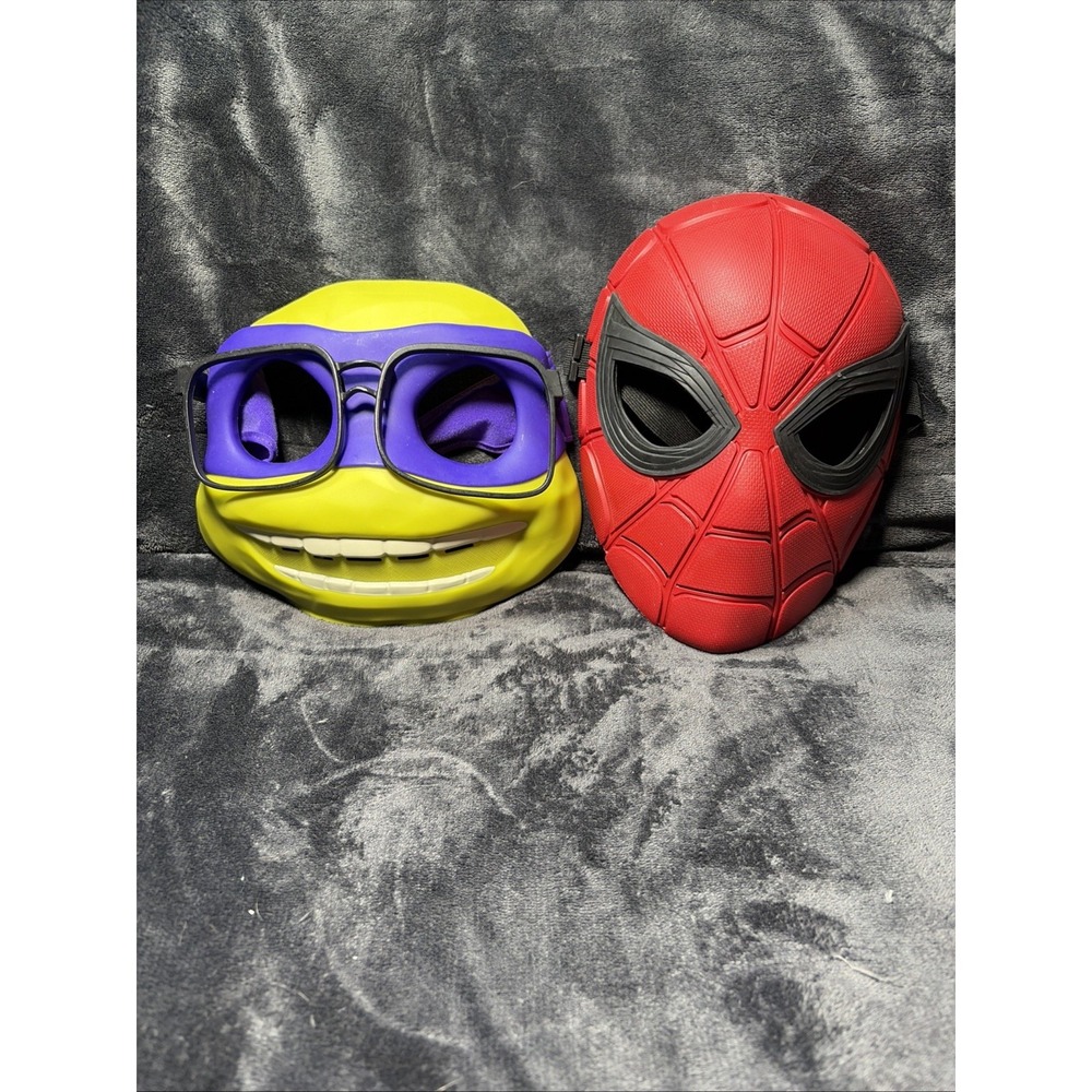 2 Kids Masks Spider Man & TMNT Donatello